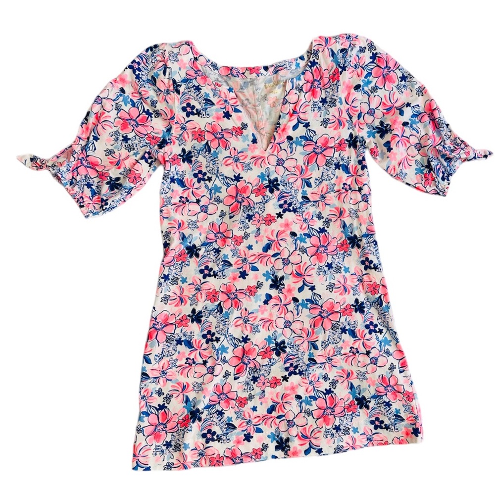 SOLD Lilly Pulitzer Easley Short Sleeve Dress in “Party Like A Lobstar”